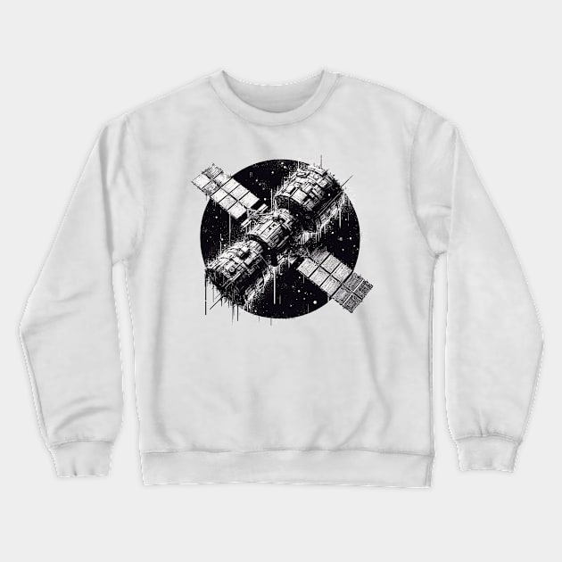 Satellite Crewneck Sweatshirt by Vehicles-Art